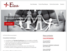 Tablet Screenshot of centre-elea.com